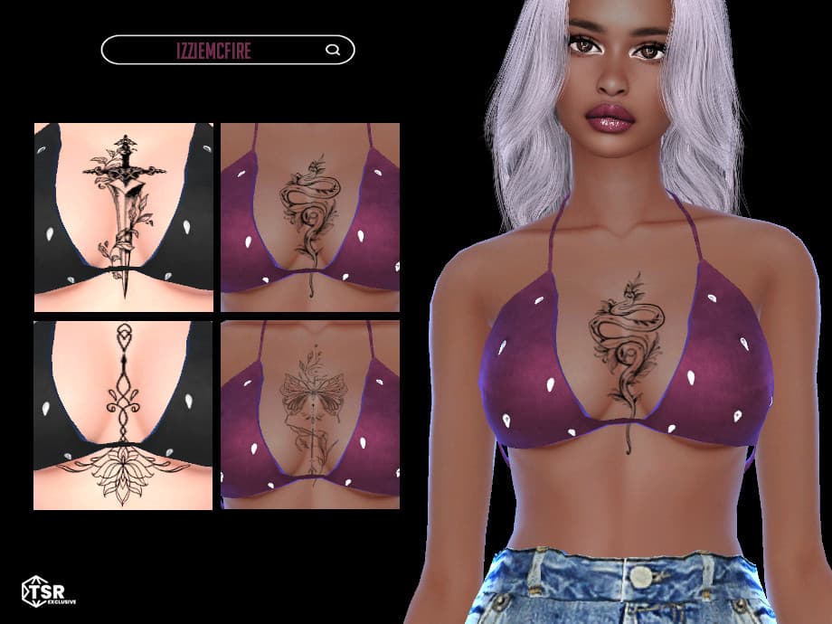 Галерея мода Тату IMF Sternum Tattoo Various #1